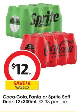 Coles Coca-cola, fanta or sprite soft drink offer