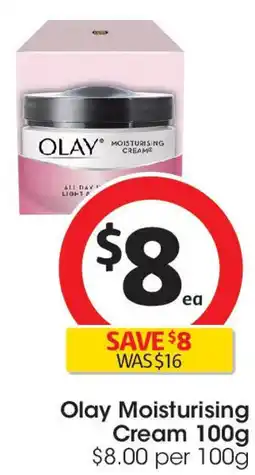 Coles Olay moisturising cream offer