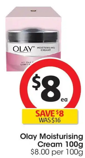 Coles Olay moisturising cream offer