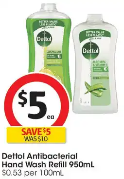 Coles Dettol antibacterial hand wash refill offer