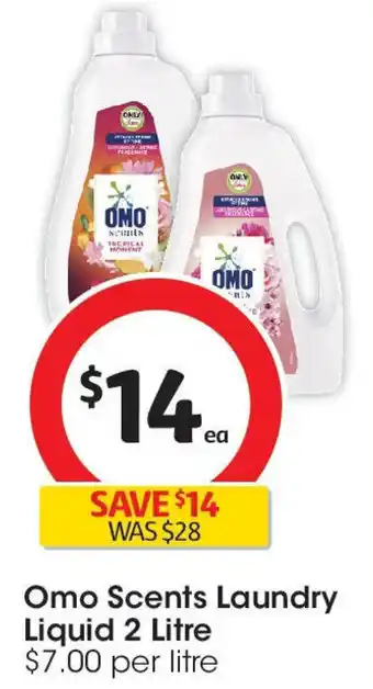 Coles Omo scents laundry liquid offer