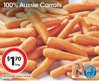 Coles Coles australian carrots offer