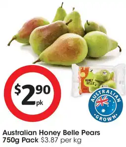 Coles Australian honey belle pears offer