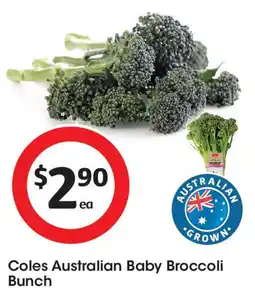 Coles Coles australian baby broccoli bunch offer