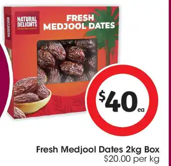 Coles Fresh medjool dates offer