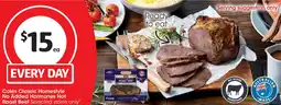 Coles Coles classic homestyle no added hormones hot roast beef offer