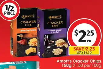 Coles Arnott's cracker chips offer