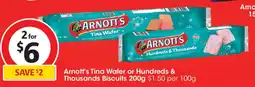 Coles Arnott's tina wafer or hundreds & thousands biscuits offer