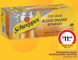 Coles Schweppes infused sparkling water offer