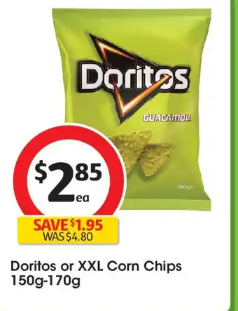 Coles Doritos or xxl corn chips offer