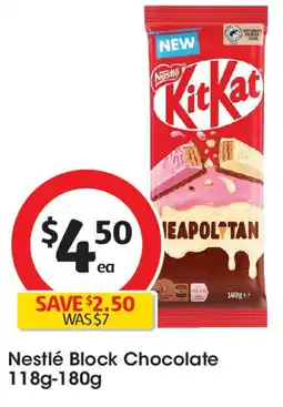 Coles Nestlé block chocolate offer