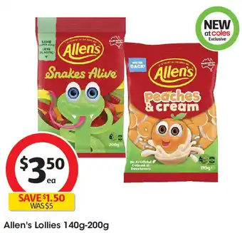 Coles Allen's lollies offer