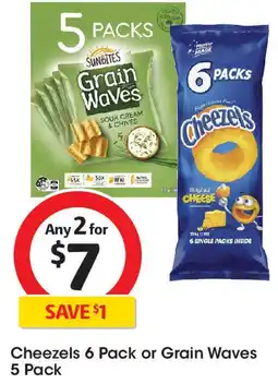 Coles Cheezels or grain waves offer