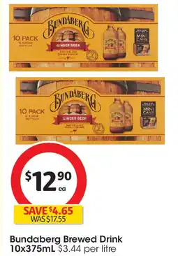 Coles Bundaberg brewed drink offer