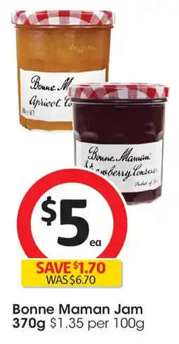 Coles Bonne maman jam offer