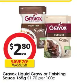 Coles Gravox liquid gravy or finishing sauce offer