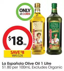 Coles La española olive oil offer