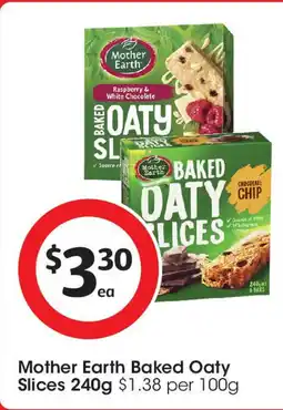 Coles Mother earth baked oaty slices offer