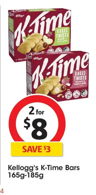 Coles Kellogg's k-time bars offer