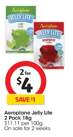 Coles Aeroplane Jelly Lite offer