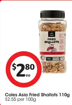 Coles Coles asia fried shallots offer