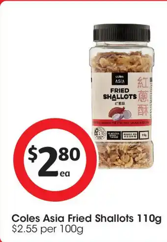 Coles Coles asia fried shallots offer