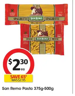 Coles San Remo Pasta offer