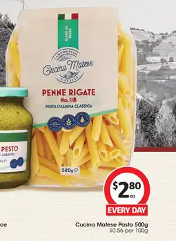 Coles Cucina matese pasta offer