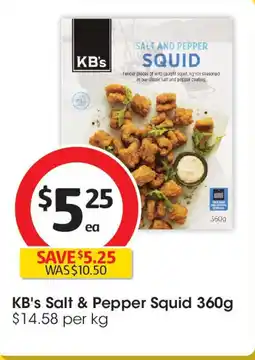 Coles KB's Salt & Pepper Squid offer