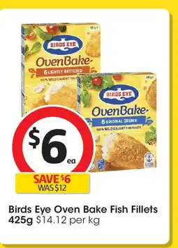 Coles Birds Eye Oven Bake Fish Fillets offer