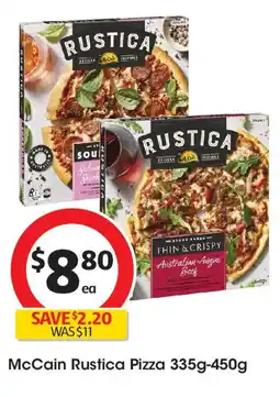 Coles McCain Rustica Pizza offer