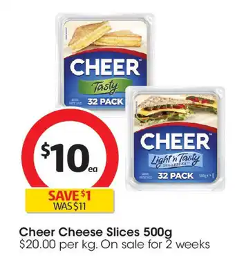 Coles Cheer cheese slices offer