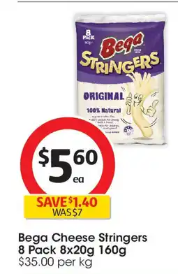 Coles Bega cheese stringers offer