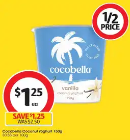 Coles Cocobella coconut yoghurt offer