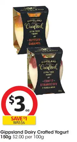 Coles Gippsland dairy crafted yogurt offer