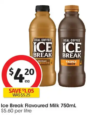 Coles Ice break flavoured milk offer