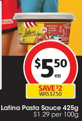 Coles Latina pasta sauce offer