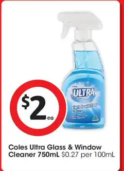 Coles Coles ultra glass & window cleaner offer