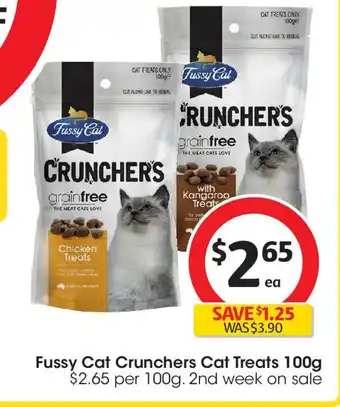 Coles Fussy cat crunchers cat treats offer