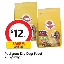 Coles Pedigree dry dog food offer