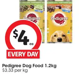 Coles Pedigree Dog Food offer