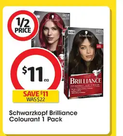 Coles Schwarzkopf brilliance colourant offer