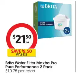 Coles Brita Water Filter Maxtra Pro Pure Performance offer