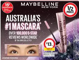 Coles Maybelline sky high mascara offer