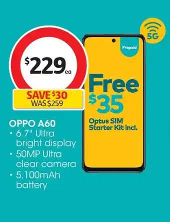 Coles Oppo a60 offer