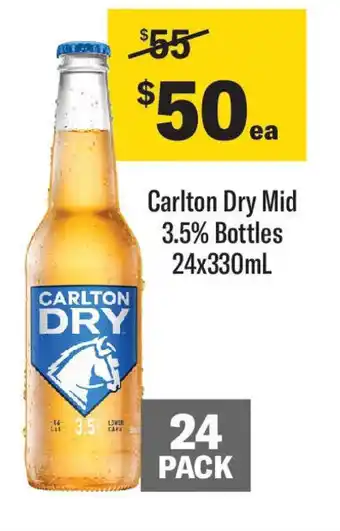 Coles Carlton Dry Mid offer