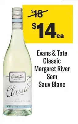 Coles Evans & tate classic margaret river sem sauv blanc offer