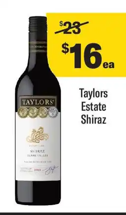 Coles Taylors Estate Shiraz offer