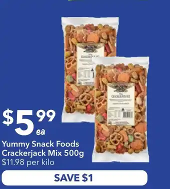 Ritchies Yummy snack foods crackerjack mix offer