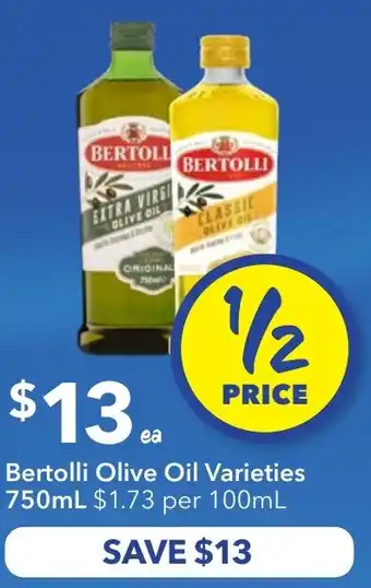 Ritchies Bertolli olive oil varieties offer